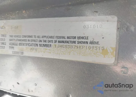 1989 Jeep Grand Wagoneer z USA, uszkodzony, nr VIN 1J4GS5871KP109515